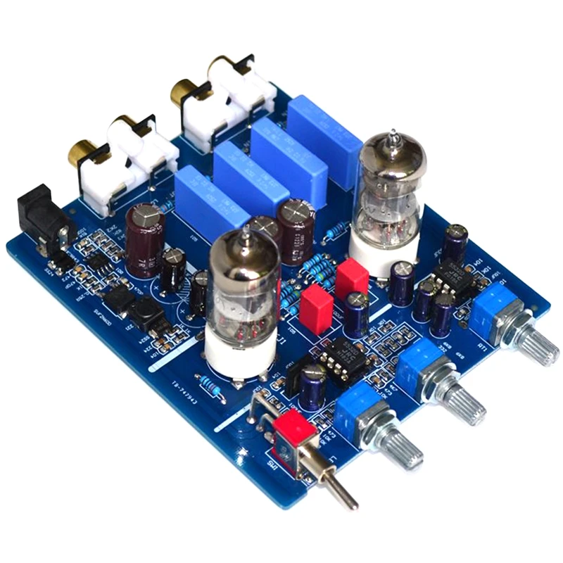 6J1 Ламповый желчный предусилитель HIFI Аудио предусилитель с регулировкой высоких частот DC12V Электронный клапан Предусилитель желчный буфер 1 - 0