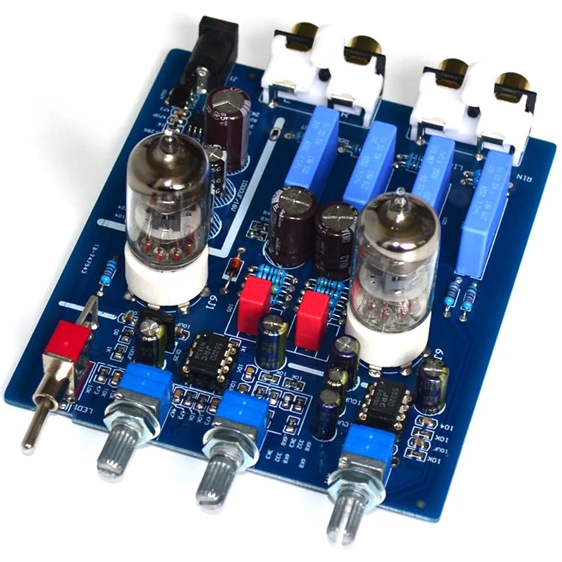 6J1 Ламповый желчный предусилитель HIFI Аудио предусилитель с регулировкой высоких частот DC12V Электронный клапан Предусилитель желчный буфер 1 - 1