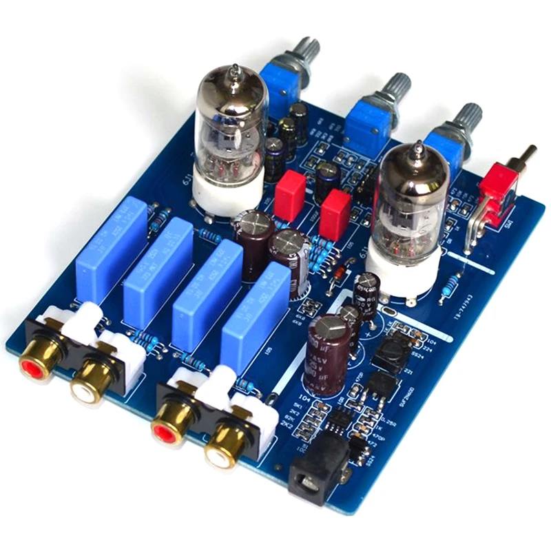 6J1 Ламповый желчный предусилитель HIFI Аудио предусилитель с регулировкой высоких частот DC12V Электронный клапан Предусилитель желчный буфер 1 - 2