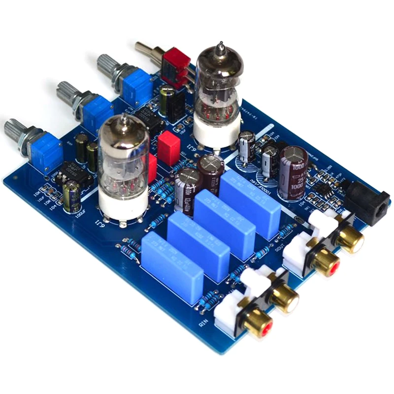 6J1 Ламповый желчный предусилитель HIFI Аудио предусилитель с регулировкой высоких частот DC12V Электронный клапан Предусилитель желчный буфер 1 - 5