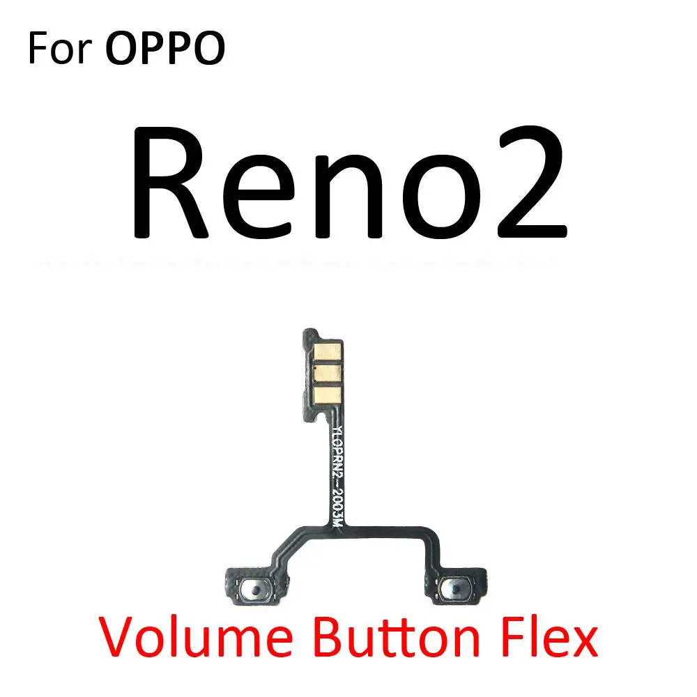  Power ON OFF Выключатель без звука Клавиша управления громкостью Кнопка громкости Гибкий кабель для OPPO Reno2 Reno3 Pro F Z 4G 5G Запасные части - 1