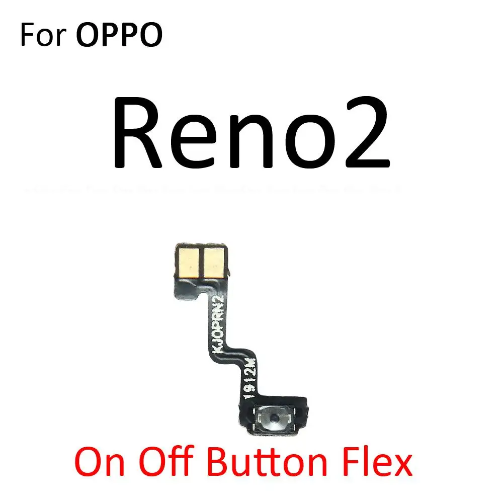  Power ON OFF Выключатель без звука Клавиша управления громкостью Кнопка громкости Гибкий кабель для OPPO Reno2 Reno3 Pro F Z 4G 5G Запасные части - 2