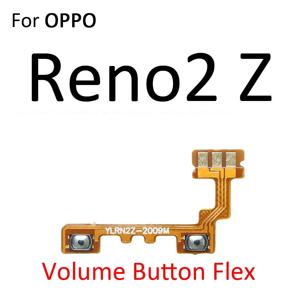  Power ON OFF Выключатель без звука Клавиша управления громкостью Кнопка громкости Гибкий кабель для OPPO Reno2 Reno3 Pro F Z 4G 5G Запасные части - 5
