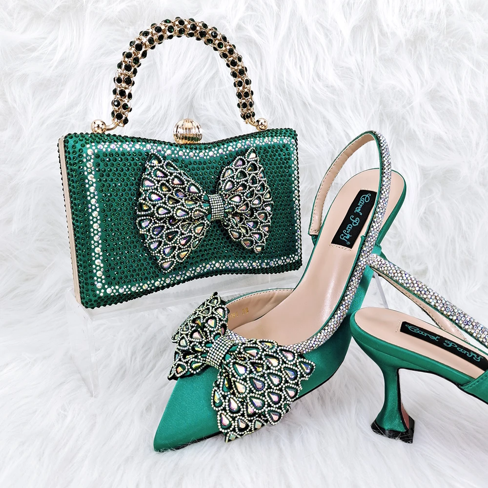 MEOD Последняя женская обувь итальянского дизайна в модном стиле с подходящим набором сумок 2023 Нигерийская обувь и сумка! КВЭ1-10 - 5