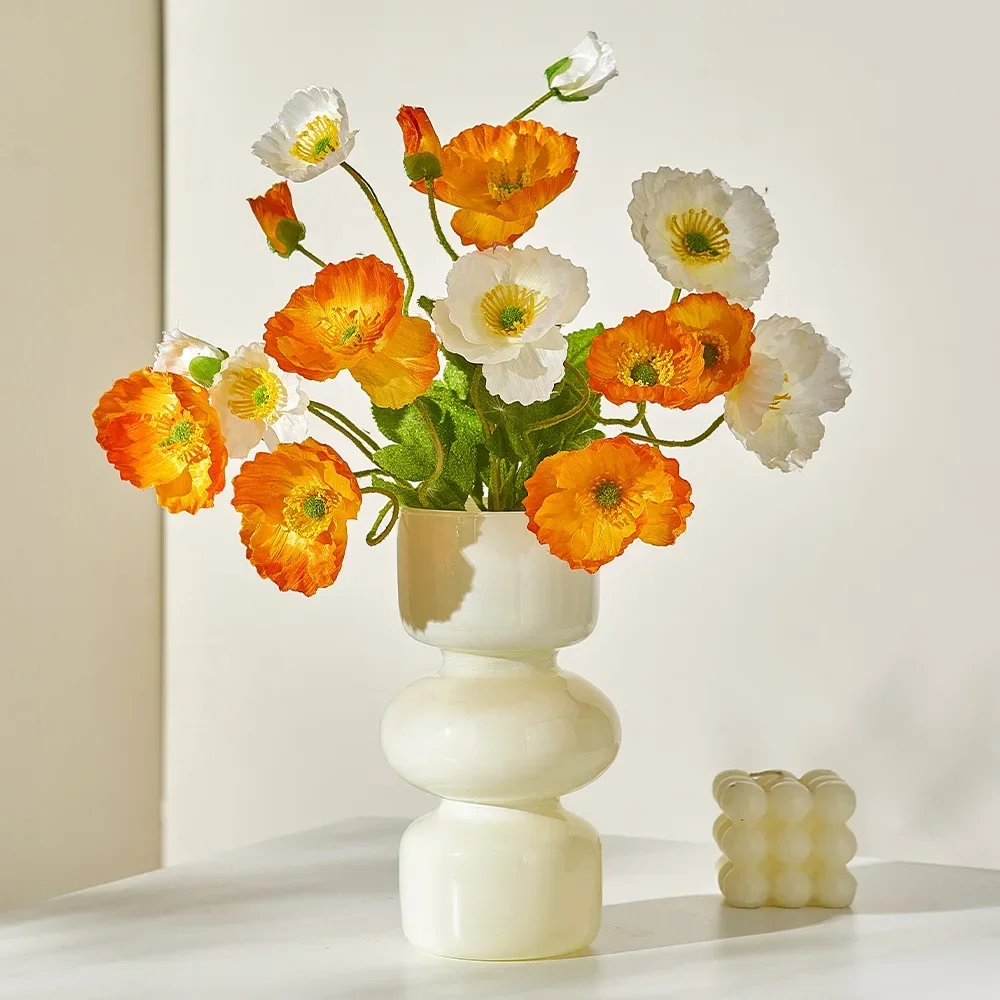  современный стиль креативный декор стол декоративный цветной прозрачный стеклянный ваза гостиная письменный стол книжная полка цветок украшение дома - 4
