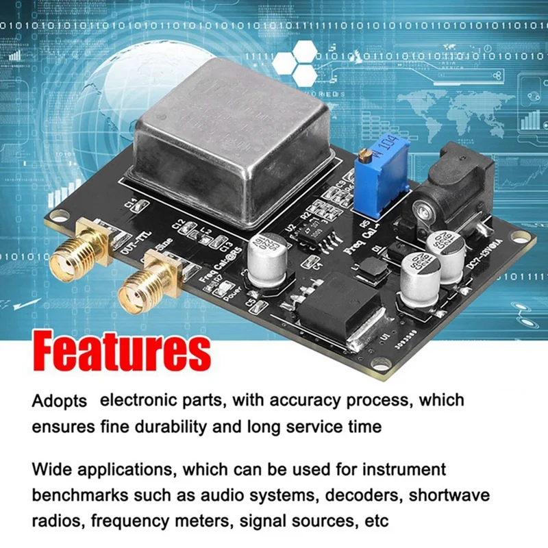 2X 10 МГц OCXO Опорный модуль частоты Черный частотомер Низкий фазовый шум для звукового декодера Частотометр - 3