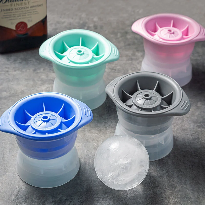  Ice Ball Maker Лоток для кубиков льда Силикон для кухонных аксессуаров Формы для шариков для виски и водки Силиконовый ледяной кубик форма для льда - 0