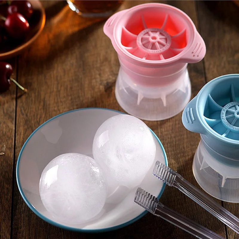  Ice Ball Maker Лоток для кубиков льда Силикон для кухонных аксессуаров Формы для шариков для виски и водки Силиконовый ледяной кубик форма для льда - 2