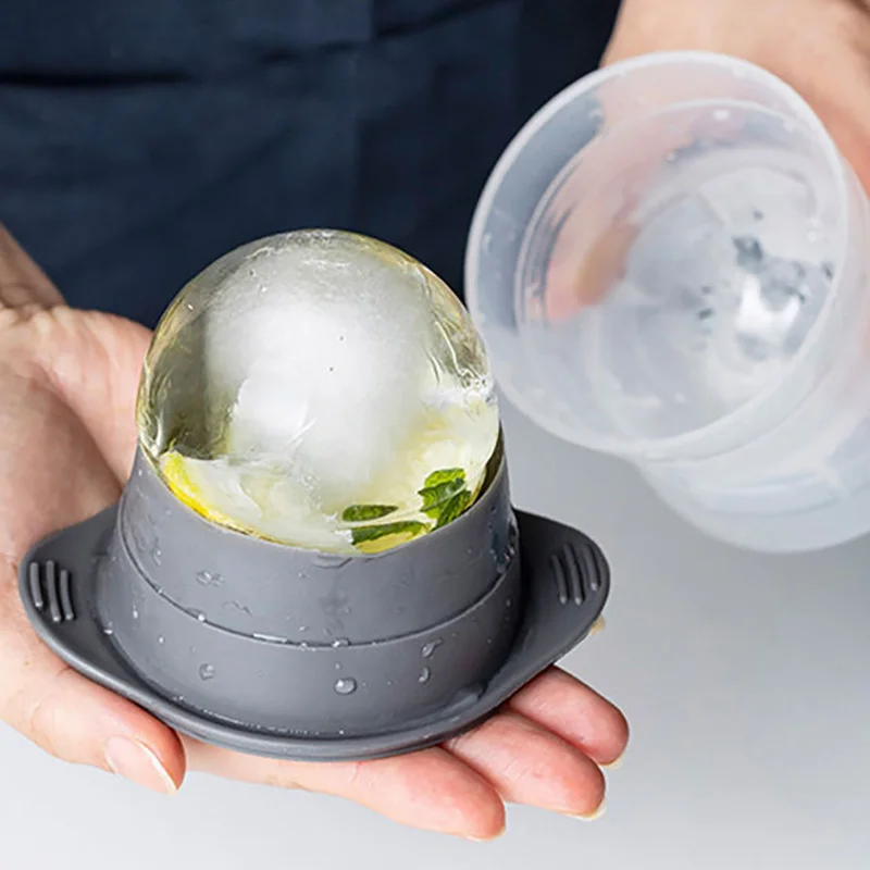  Ice Ball Maker Лоток для кубиков льда Силикон для кухонных аксессуаров Формы для шариков для виски и водки Силиконовый ледяной кубик форма для льда - 3