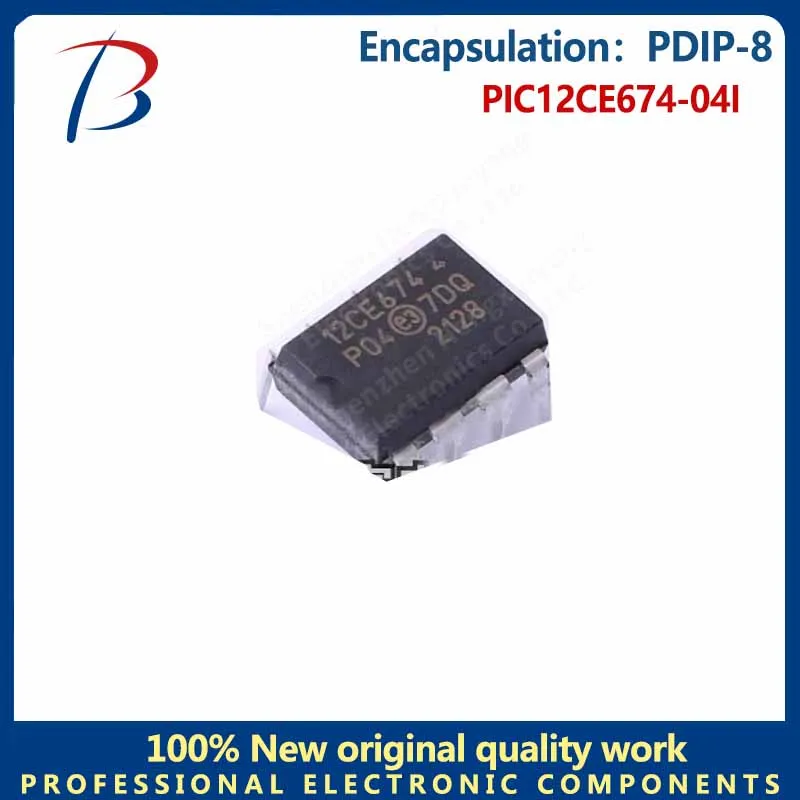 1 шт. PIC12CE674-04I Встроенная микросхема корпусного микроконтроллера PDIP-8 - 0