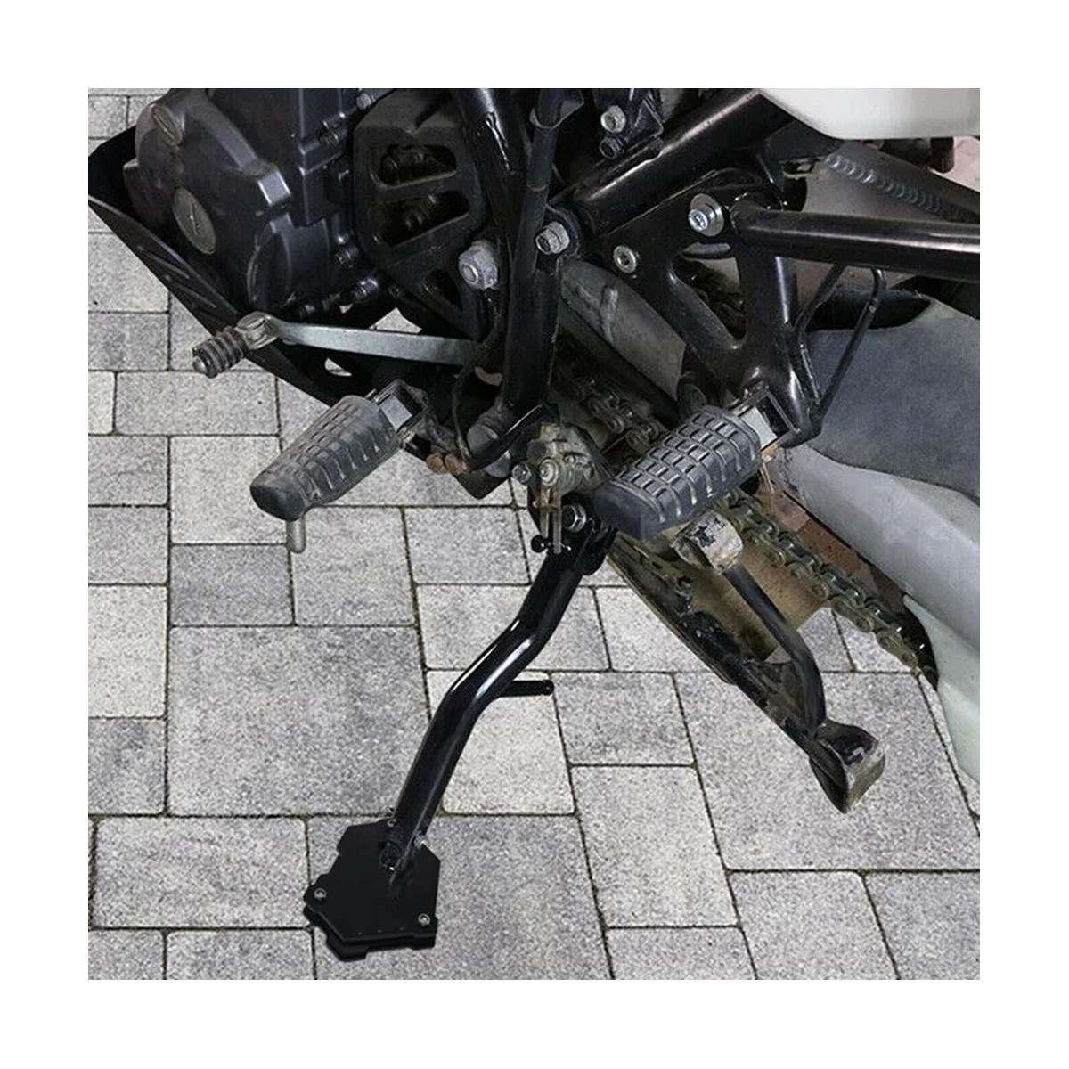  Опорная пластина для подножки мотоцикла Опорная пластина для Kawasaki KLR 650 KLR650 2021 2022 (Black & - 2