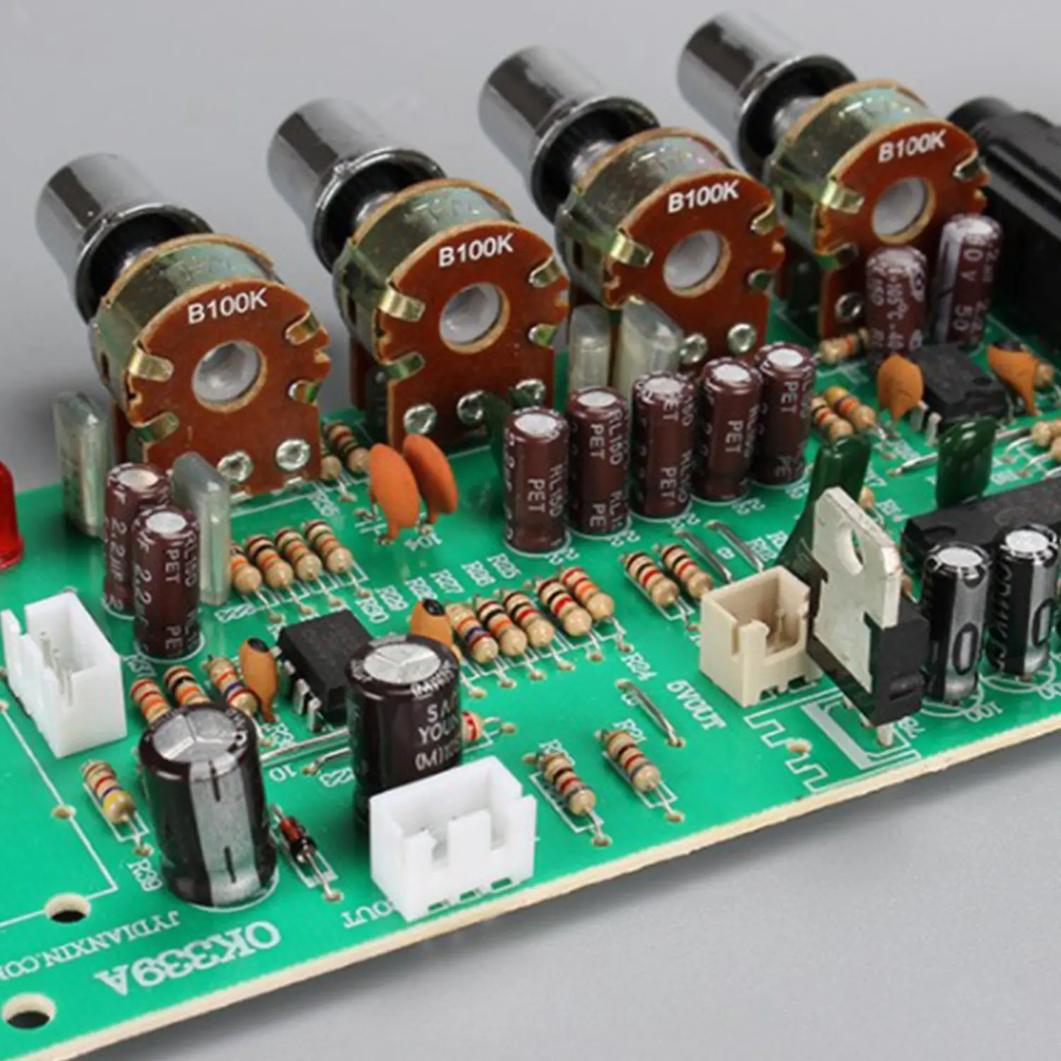Цифровой микрофонный усилитель Tone Board PT2399 Плата предусилителя караоке реверберации Dual AC12-15V - 5