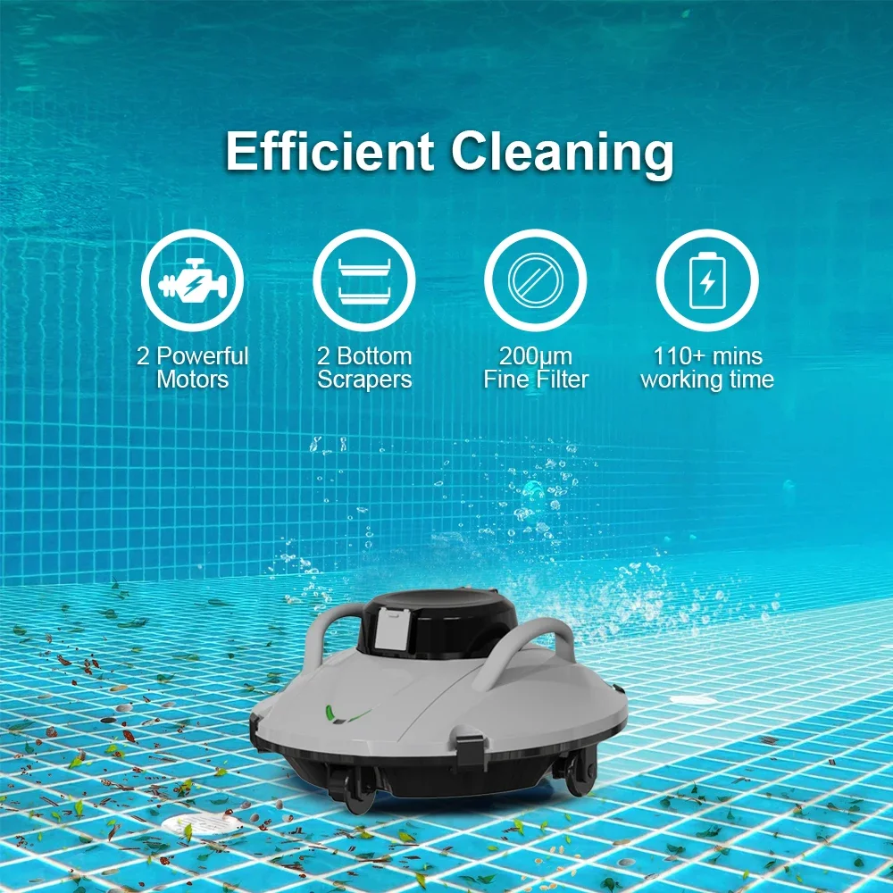 2023 Новое в наземном бассейне всасывание вакуум фильтрующий бассейн роботы-пылесосы электрические для беспроводной очистки бассейна - 2