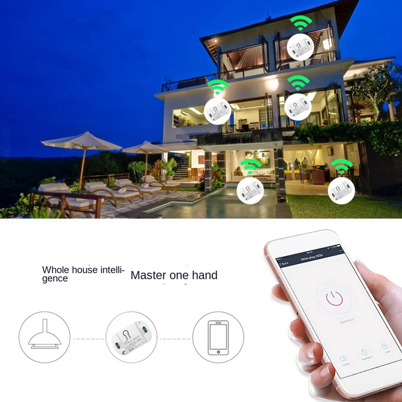10A Беспроводной таймер Умный дом Светодиодный светильник Smart Life APP Модуль автоматизации голосового управления - 2