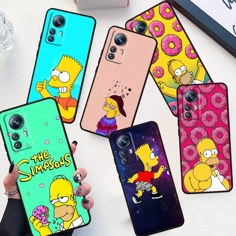 Boy The Simpsons Family Чехол для телефона Xiaomi Mi 13 12T 12S 12X 12 11 11T 11i 10T 10 Pro Lite Ultra 5G Funda Черная крышка - 0
