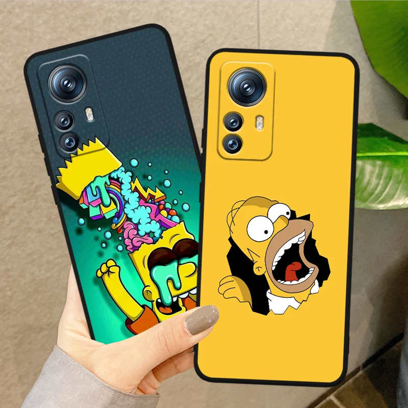 Boy The Simpsons Family Чехол для телефона Xiaomi Mi 13 12T 12S 12X 12 11 11T 11i 10T 10 Pro Lite Ultra 5G Funda Черная крышка - 1