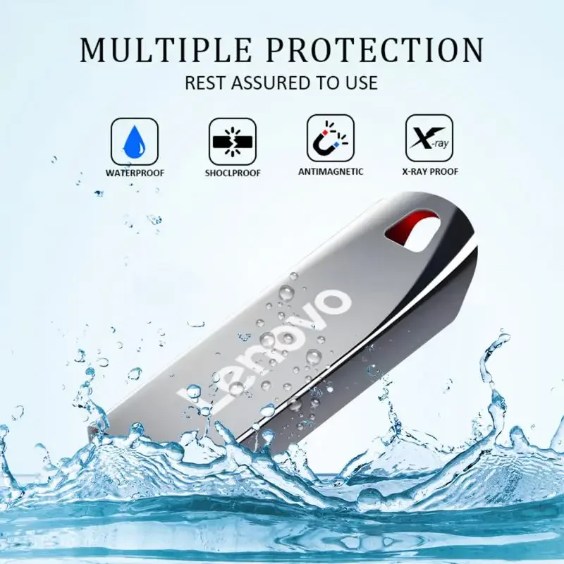 Lenovo USB Flash Drive Высокоскоростной флеш-накопитель USB 3.0 Интерфейс Металлический флэш-диск USB Memory Stick Флэш-накопитель 2 ТБ 1 ТБ 128 ГБ для ПК - 3
