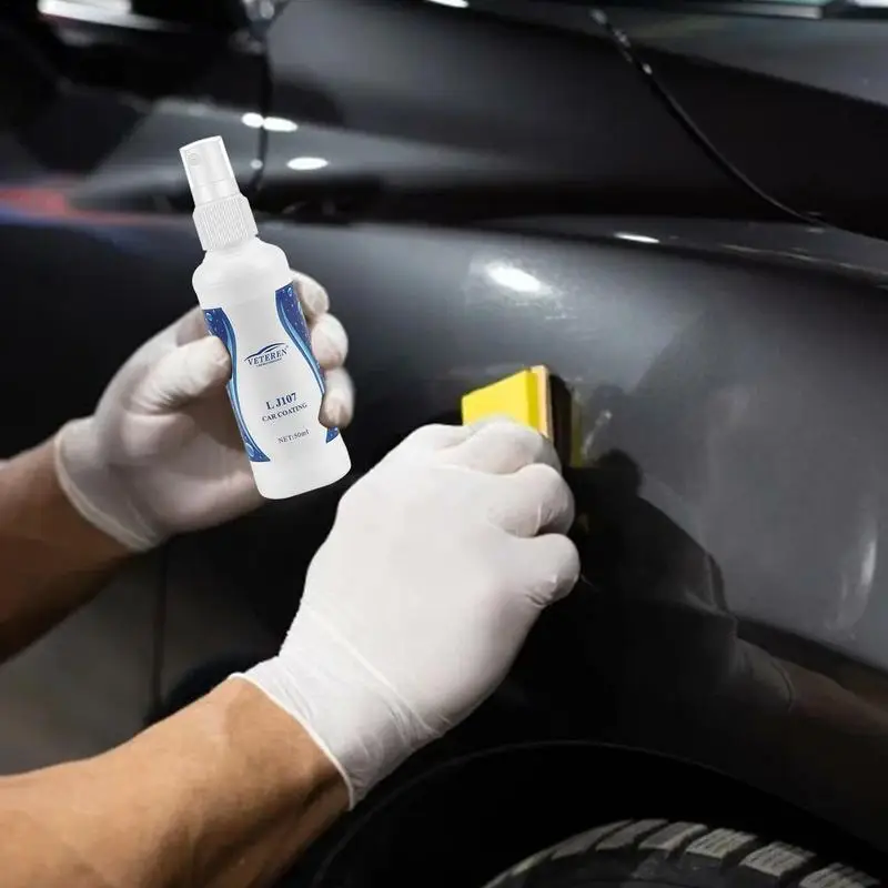  Керамическое покрытие автомобиля Средство для полировки автомобильного покрытия 50 мл Автомобильный герметик Гидрофобное средство для защиты краски для автомобилей, грузовиков, внедорожников, автофургонов - 2