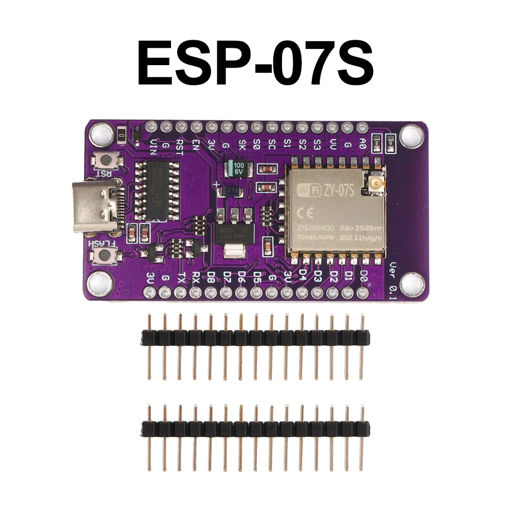 ESP-07 ESP-07S Модуль для Arduino Type-C USB Nodemcu Lua ESP8266 Development Board Serial Wireless WiFi CH340 - 1