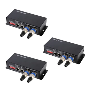 3X 3-канальный DC12-24V RGBW DMX 512 Декодер светодиодный контроллер RGB светодиод DMX512, DMX512-3CH
