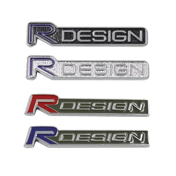 3d металл R DESIGN Логотип Авто Задний багажник Крыло Эмблема Значок Наклейка для Volvo Rdesign XC90 S60 XC60 V70 S80 S40 V50 V40 V60 C30