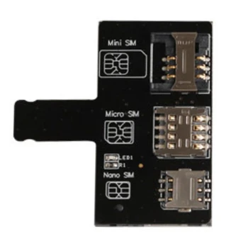 4 в 1 слот SIM адаптер Multi SIM Card Reader Mini SIM Nano для Iphone 5 / 5C / 5S / 5Se