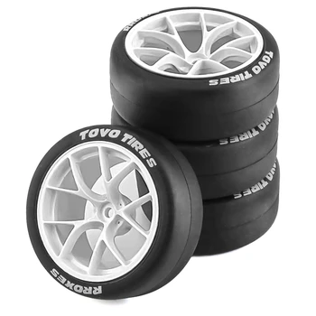 4 шт. 65 мм Hard Drift Tire 1/10 RC Drift Car On Road Touring Racing Car Tire Wheel для Tamiya TT01 TT02 XV01 PTG-2 Kyosho HPI HSP