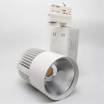 40 Вт COB Светодиодный трековый светильник 4 провода 3 провода 2 провода Светодиодный рельсовый прожектор для одежды, обуви, магазинов, магазина, внутреннего освещения