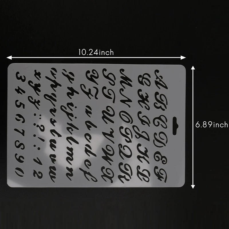 3X трафареты для надписей, трафареты для букв и цифр, трафареты для рисования из бумаги для поделок алфавита и цифр ( 2) - 1