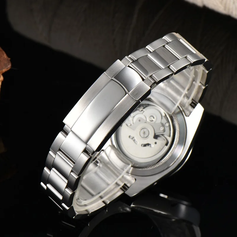  Новые роскошные 39 мм Мужские механические часы Высококачественная сапфировая зеркальная поверхность Нержавеющая сталь NH35 Механизм Популярные часы Два цвета - 2