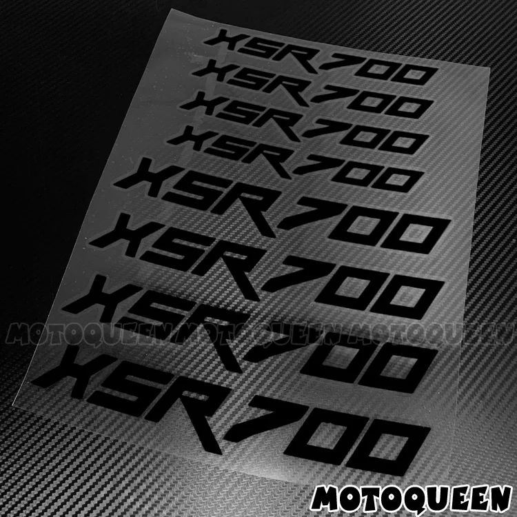 8X Изготовленный на заказ мотоцикл Передние задние инерные колесные диски Наклейки на шины Светоотражающие полосатые наклейки для XSR700 XSR 700 - 4