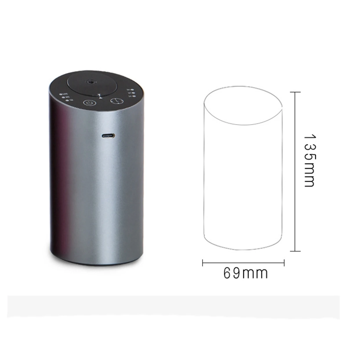 Диффузор эфирного масла Автомобильный освежитель воздуха Аромат Безводный USB Авто Ароматерапевтический Небулайзер Перезаряжаемый для дома Yoga B - 4