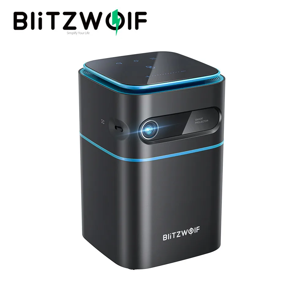 Портативный мини-проектор BlitzWolf BW-VT2, проекторы Full HD 1080P 4K, Android 9.0 2.4G/5G WIFI DLP Умный домашний кинотеатр Видео - 0