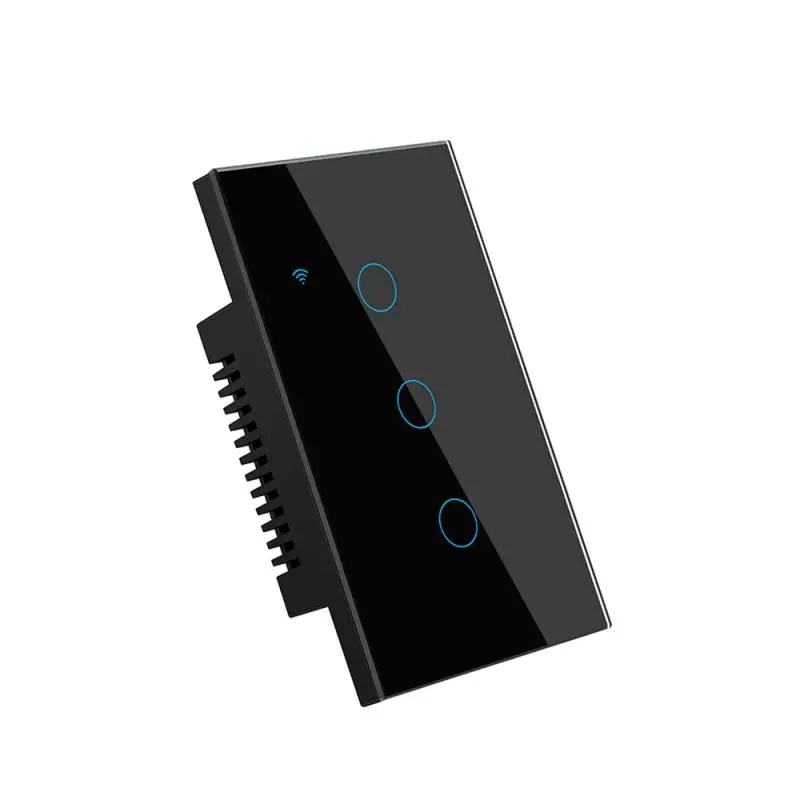  1 шт. WiFi Умный переключатель США Нужен нейтральный провод 1/2/3/4 Групповой выключатель света Tuya Smart Life APP Поддержка управления Alexa - 4