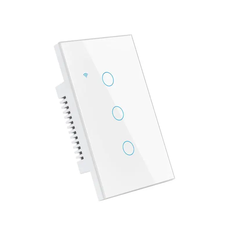  1 шт. WiFi Умный переключатель США Нужен нейтральный провод 1/2/3/4 Групповой выключатель света Tuya Smart Life APP Поддержка управления Alexa - 5