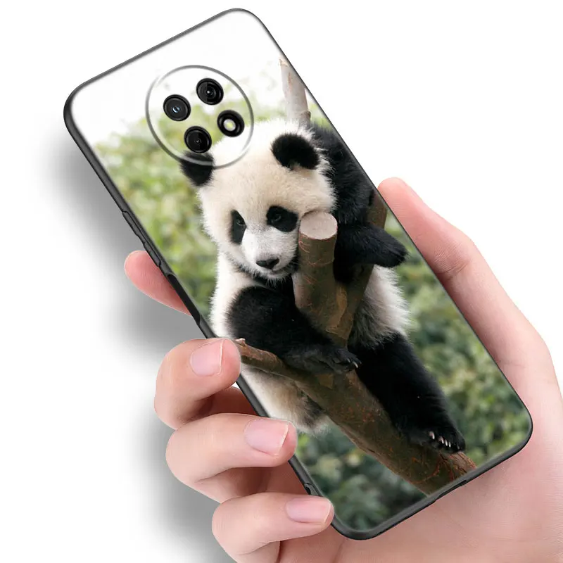 Чехол для телефона Cute Animal Panda для Xiaomi Redmi 7A 8A 9A 10A 9C 10C 9i 10X K20 Note 5 6 Pro 9T Mi A2 8 10 Lite A3 Mix3 Черная крышка - 4