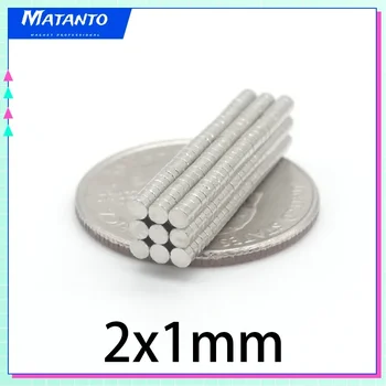 5000 шт. 2x1 маленький круглый магнит 2 * 1 мм неодимовый мощный магнитный 2x1 мм постоянный магнит 2 * 1 мини-магнит-диск