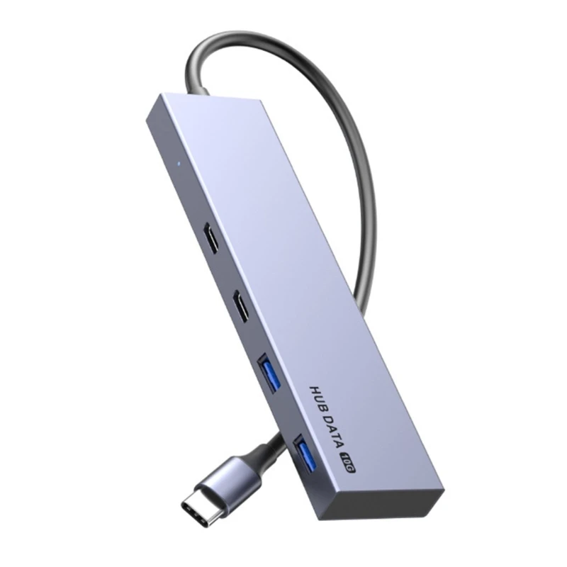 16FB 4-портовый эффективный адаптер USB C Концентратор 10 Гбит/с для ноутбука Разветвитель USB C на USB C - 0