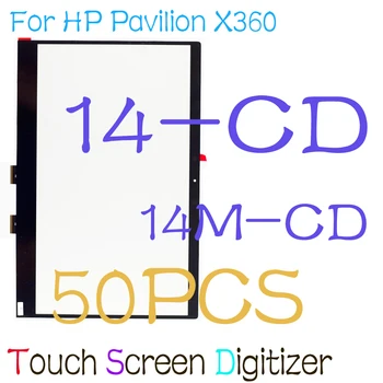 50PCS Оптовая продажа Стеклянный 14-дюймовый сенсорный дигитайзер для HP Pavilion X360 14-CD 14-CD Series 14M-CD Замена стеклянной панели с сенсорным экраном