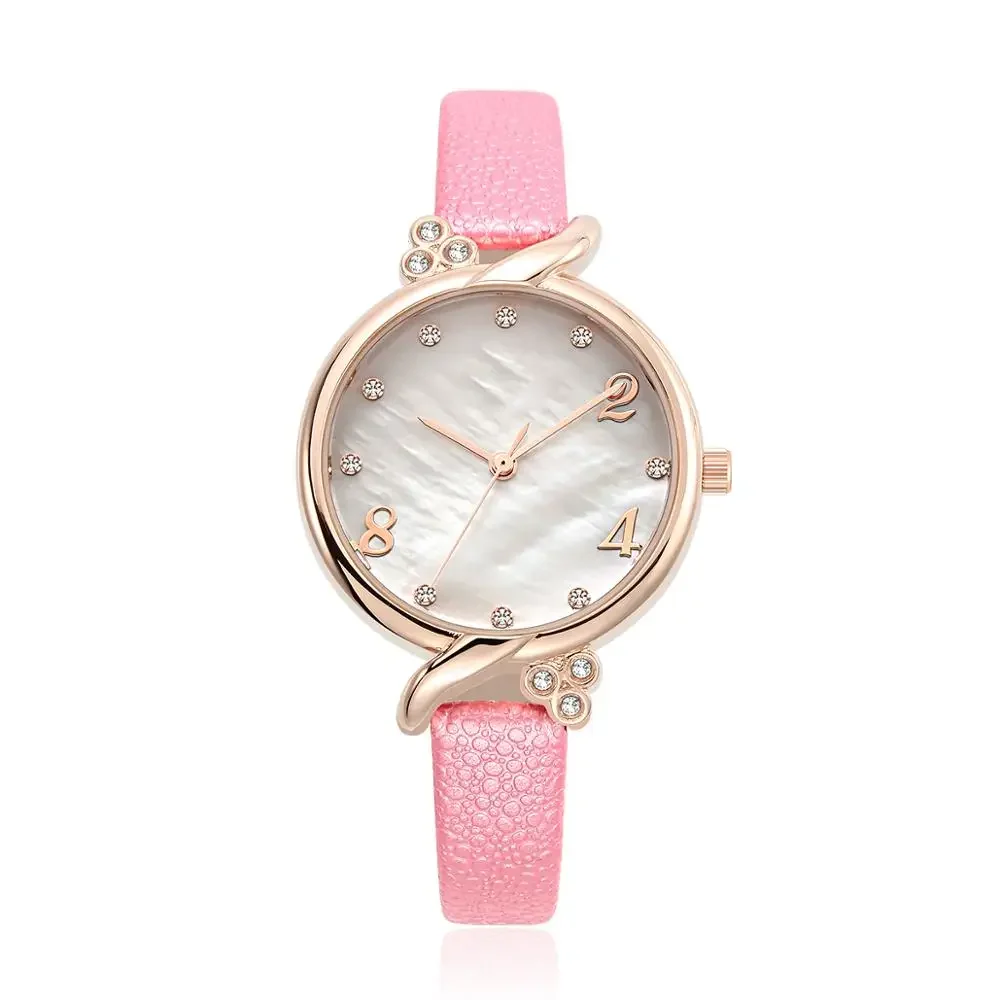 NO.2 Женские часы бренда Fashon с кожаным ремешком повседневные наручные часы - 0