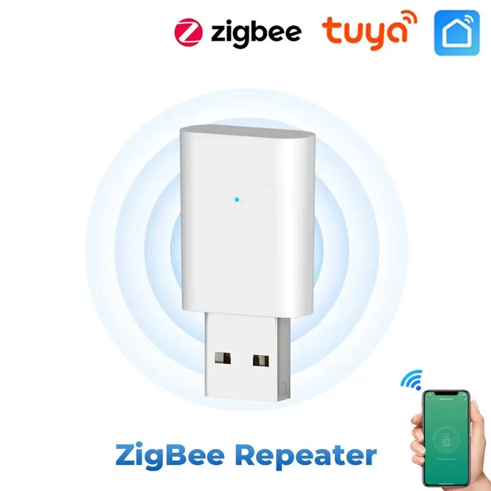 Ретранслятор сигнала Tuya ZigBee USB-усилитель сигнала Удлинитель ZigBee Gateway Улучшите свой умный дом Умная автоматизация для умной жизни - 0