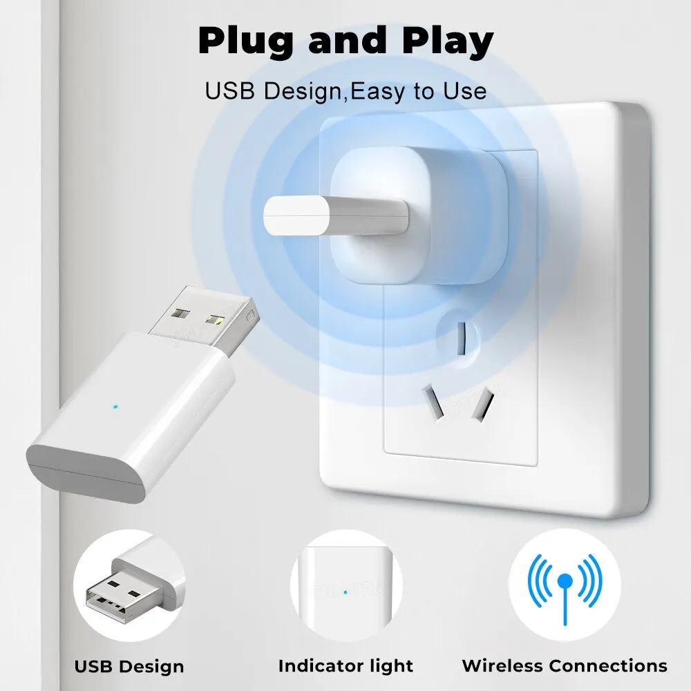 Ретранслятор сигнала Tuya ZigBee USB-усилитель сигнала Удлинитель ZigBee Gateway Улучшите свой умный дом Умная автоматизация для умной жизни - 2