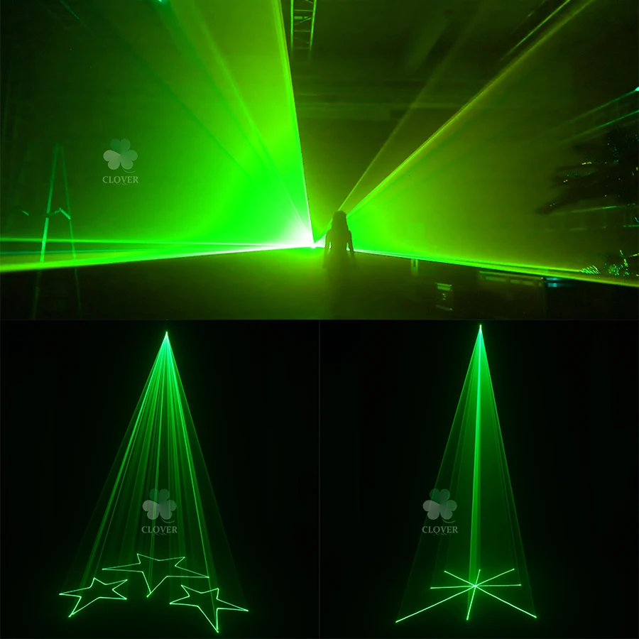 0 Налог 4 Вт Зеленый лазерный свет ILDA 3D Анимация Сценический сканер Лучевой проектор Свадебная вечеринка Профессиональное оборудование Клуб DJ Дискотека KTV - 5