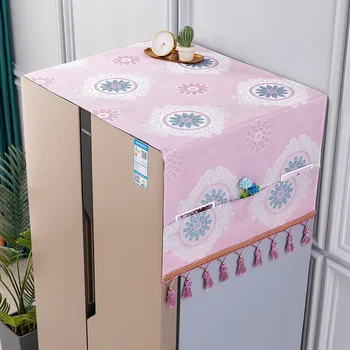 53x140 см Однодверный холодильник Тканевый чехол для стиральной машины Холодильник Пылезащитный органайзер для хранения Пылезащитный чехол с кисточками