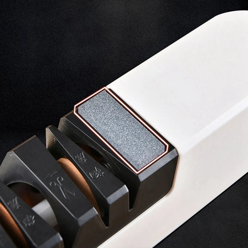 2X USB Быстрая электрическая точилка для ножей Автоматическая регулируемая точилка 3 ступени для ножей Ножницы Бытовая точилка - 4