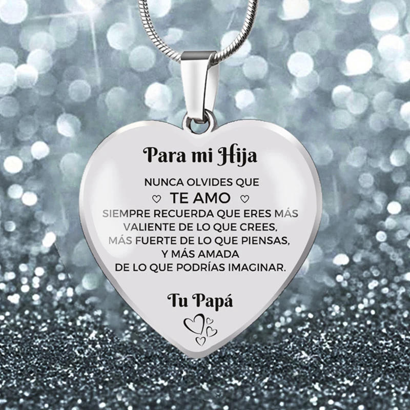 Симпатичный кулон Испанское Сердце Кулон Ожерелье Брелок Для Женщин Подарок на День Рождения Подарки Выпускной Ювелирные Изделия Брелок - 1