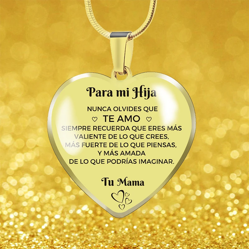 Симпатичный кулон Испанское Сердце Кулон Ожерелье Брелок Для Женщин Подарок на День Рождения Подарки Выпускной Ювелирные Изделия Брелок - 4
