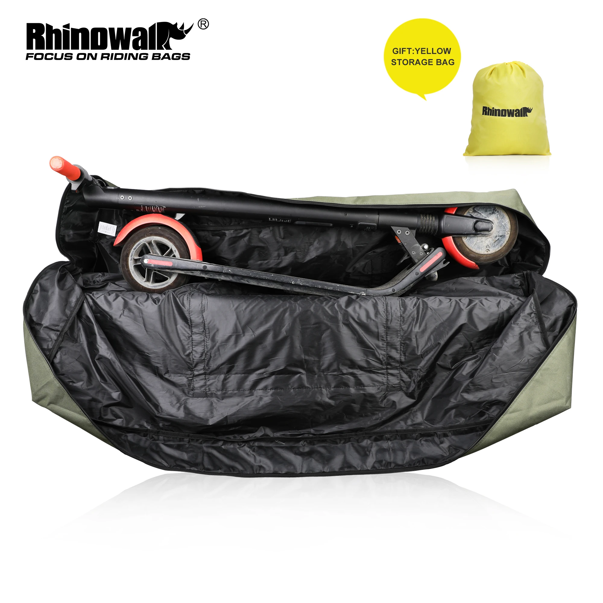Rhinowalk Складная сумка для переноски скутера Порационный электрический скутер Чехол для переноски Оксфорд Универсальная сумка для хранения электронного скутера - 0