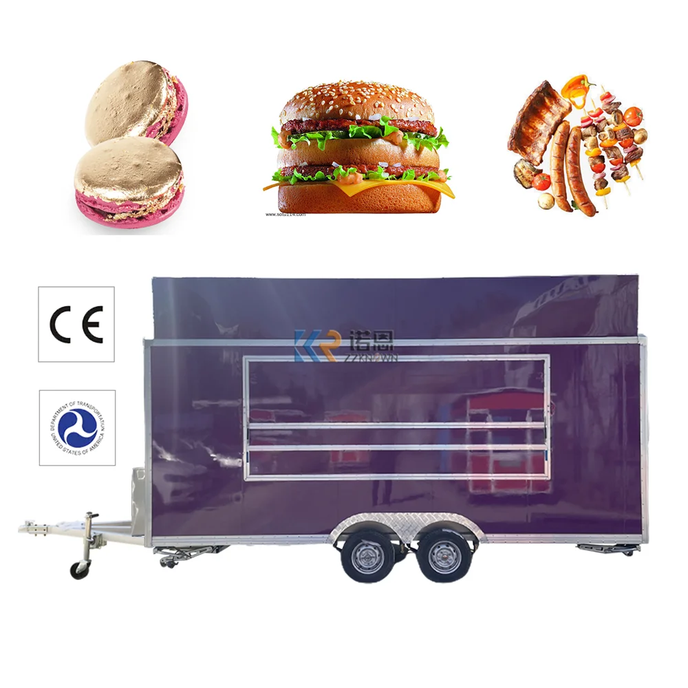 2023 Розничная американская тележка для грузовиков с едой с прицепами-рефрижераторами Прицеп Великобритании по стандартам США - 1