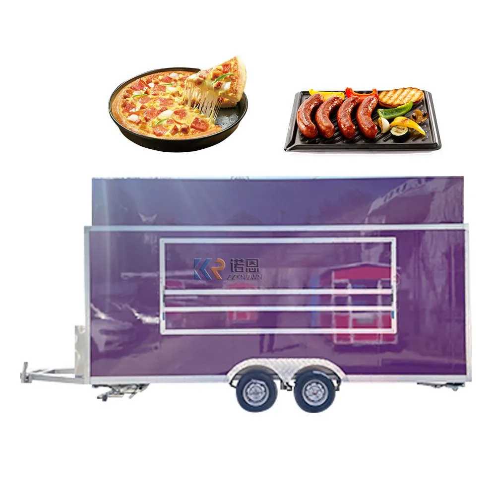 2023 Розничная американская тележка для грузовиков с едой с прицепами-рефрижераторами Прицеп Великобритании по стандартам США - 5
